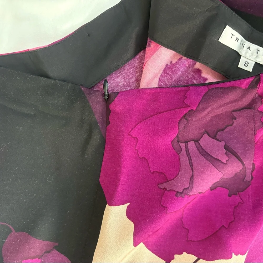 Trina Turk- Floral Wide-Leg Pants in Pink and Purple